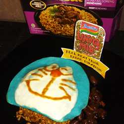 Indomie Real Meat Telor Dadar Doraemon